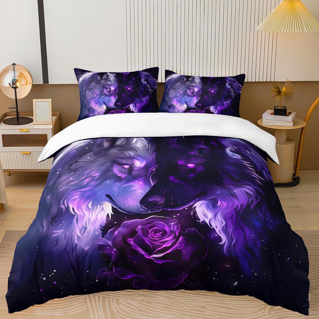Night Sky Duvet Cover Set Queen King Size Lightweight Quilt Covers Bedroom Decor Starry Design Sky Bedspread Covers No Comforter