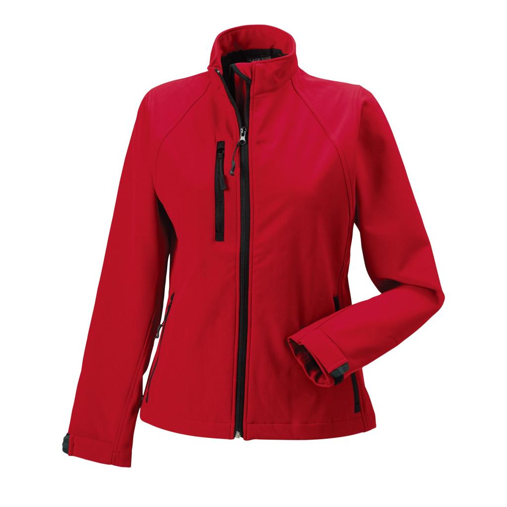 Jerzees Colours Chaqueta Soft Shell resistente al agua y al viento para mujer