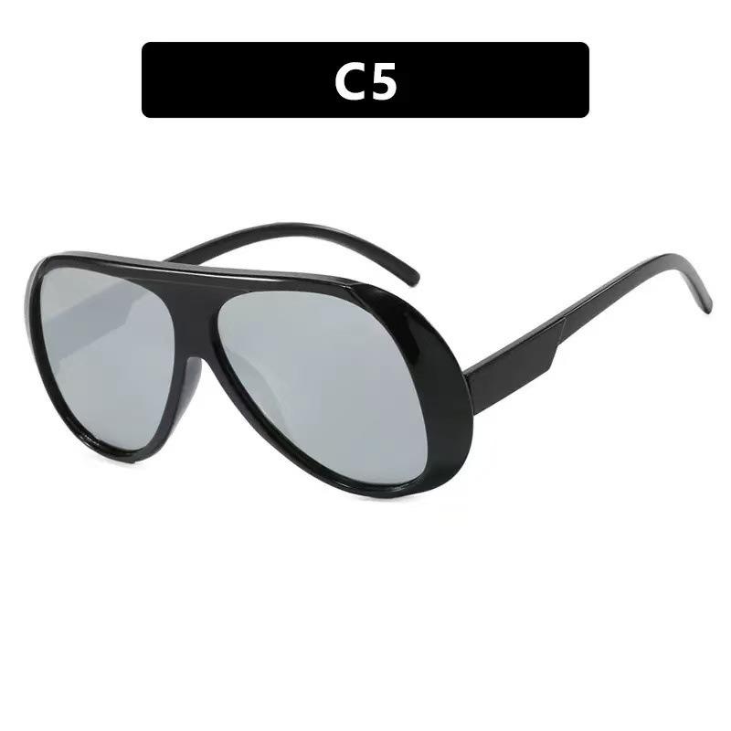 

Fashion Pilot Large Frame Sunglasses Women Brand Designer Vintage Glasses UV400 Men Ladies Outdoor Daily Eyeglasses 1PC