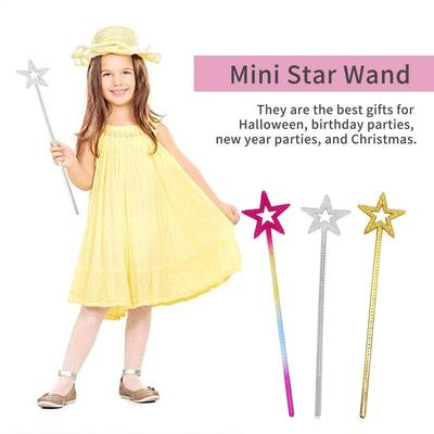 1pc Glitter Wands For Kids Magic Princess Five-Pointed Star Wand Creative Funny Pretend Play Toy Suitable For Little