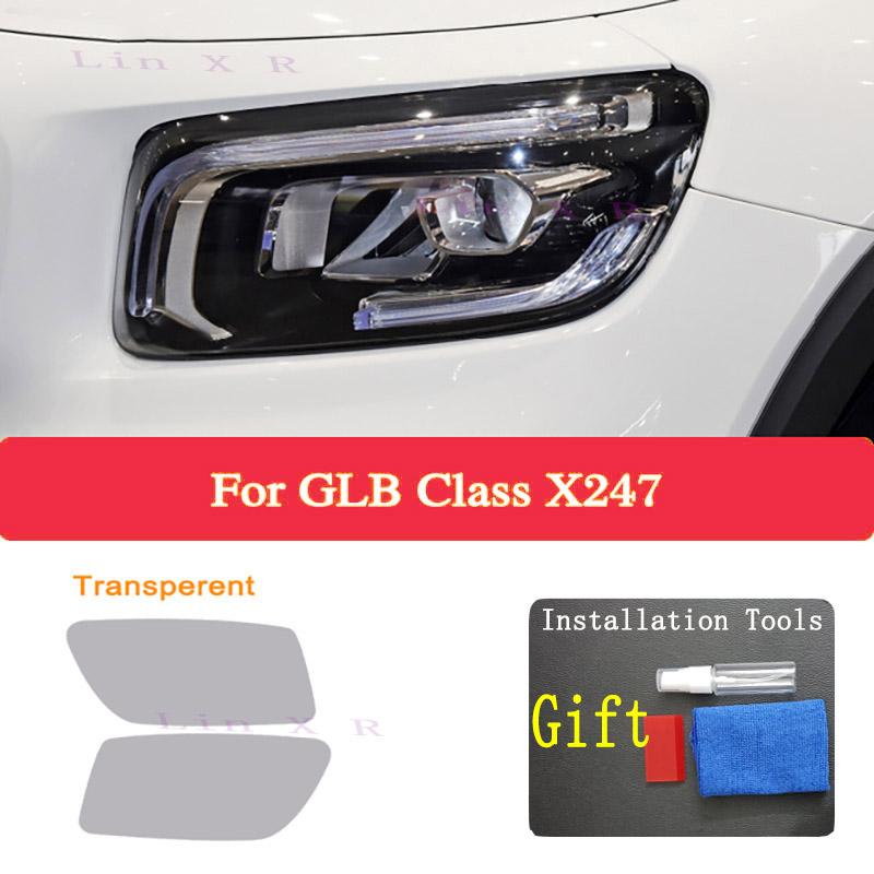 

For Mercedes Benz GLB Class X247 Car Exterior Headlight Anti-scratch Front Lamp Tint TPU Protective Film Cover Accessories Headlight T