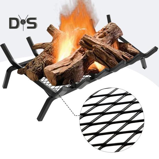 Grătar pentru șemineu Dispozitiv de fixare a jarului Rezistent la căldură Instalare simplă Dispozitiv de fixare a jarului universal Accesorii pentru grătar pentru șemineu