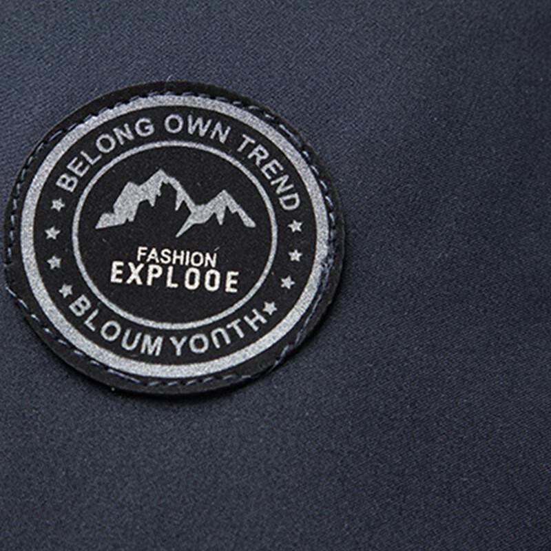 ROMON Men's Autumn/Winter Hooded Padded Jacket