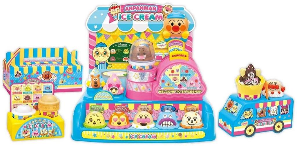 Joy Palette Anpanman Nokkete Pon How About Some Crepes Give Me Some Ice Cream SP Set Width 470 X Height 300 X Depth 130mm 181208