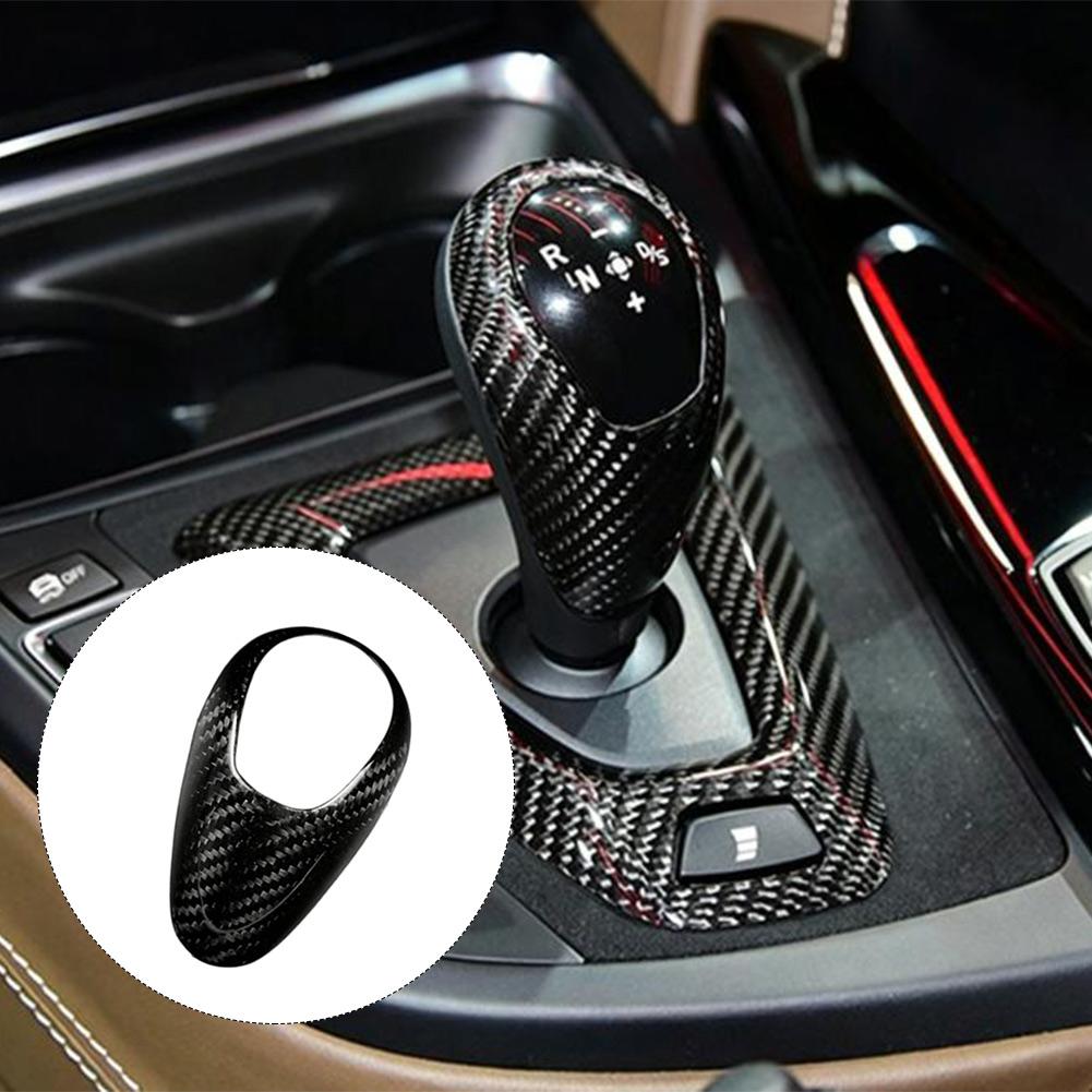 Car Interior Upgrade Carbon Shift Knob Automotive Interior Sticker Black Authentic Carbon Fiber Sporty Appearance China Mainland