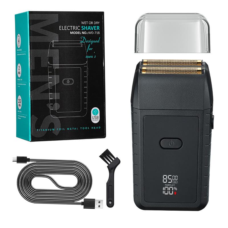 

New product double net reciprocating razor men s bald head machine whitening device electric razor digital display beard knife