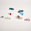 Mini Artificial Sunshade Beach Chair Micro Fairy Garden Miniature Doll House