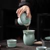 Yunyan Kiln Ru Porcelain Kung Fu Tea Set