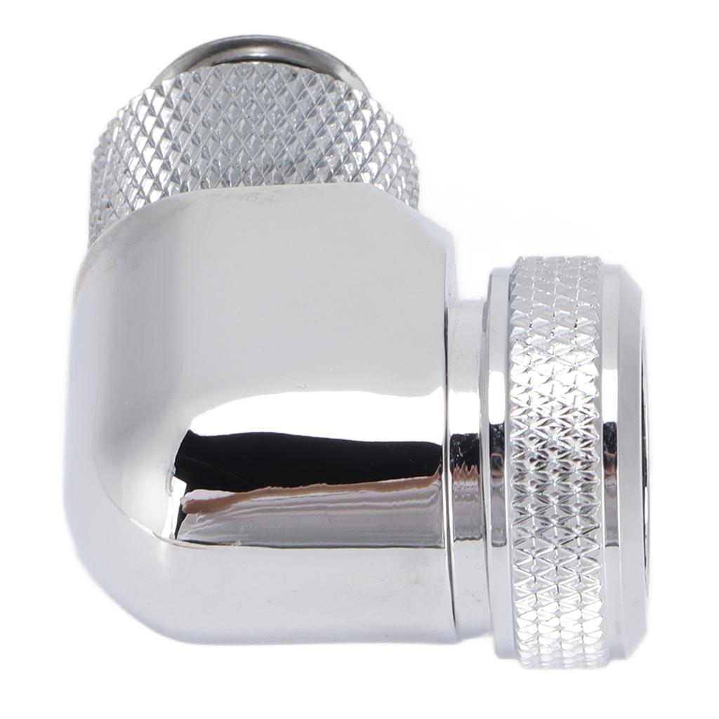 Water Cooling Fitting 360 Degree Rotating Computer WaterCooled AntiDropping Hard Tube Connector(Black )