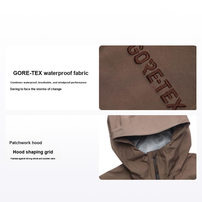 SALOMON Gore-Tex 3L Shell Retro Series Wodoodporna Wiatroszczelna Codzienna Kurtka z Kapturem Długim Rękawem Damskie kurtki C28295