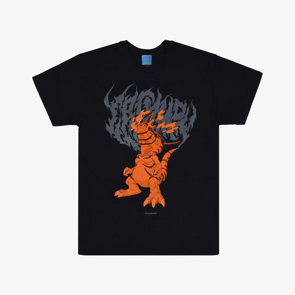 Digimon Adventure Greymon Tshirt Black Japan Original New M