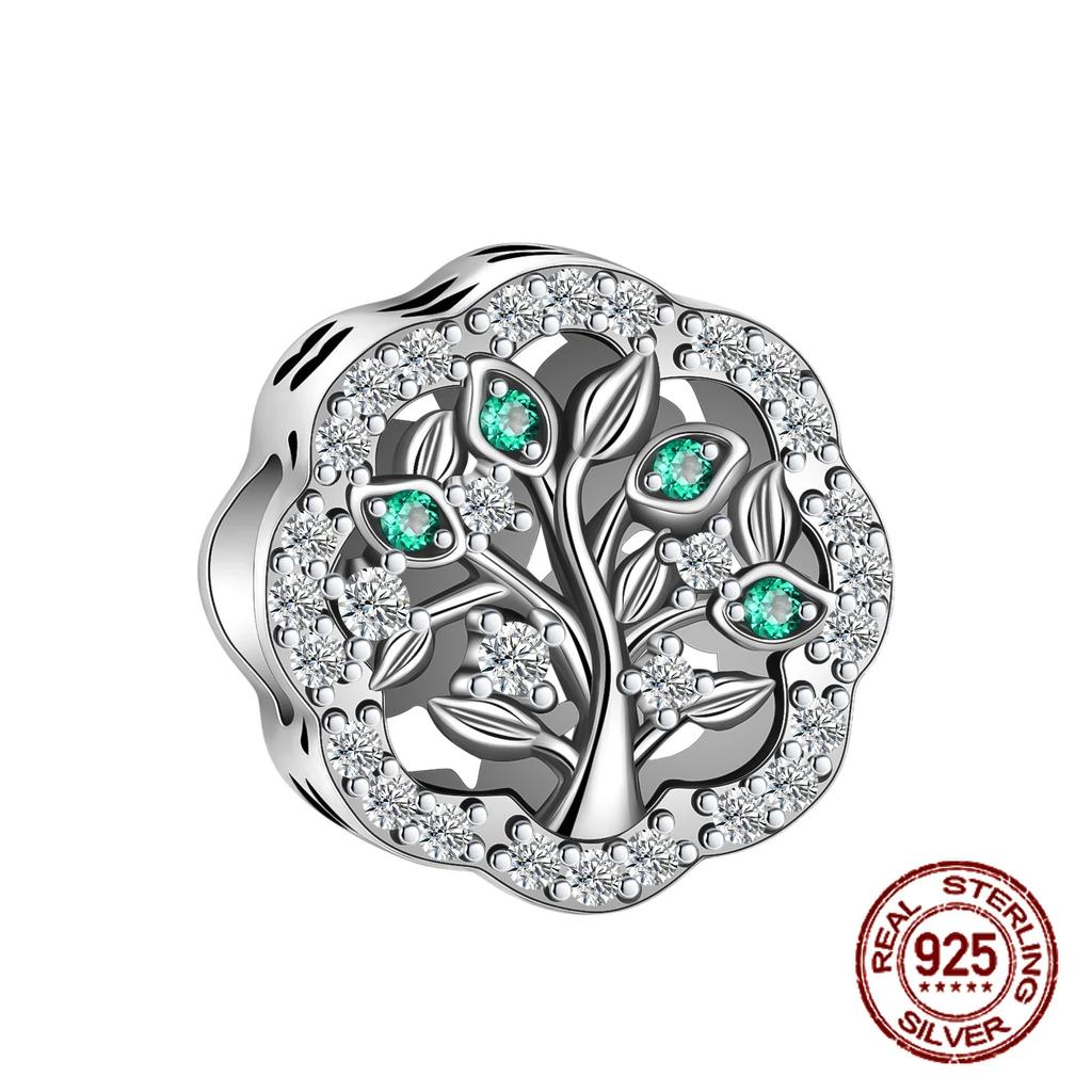 Copper Love Family Tree Cats Dogs Balloon Dangle Beads Fit Original Charms Bracelets Diy Bead Women Jewelry Making