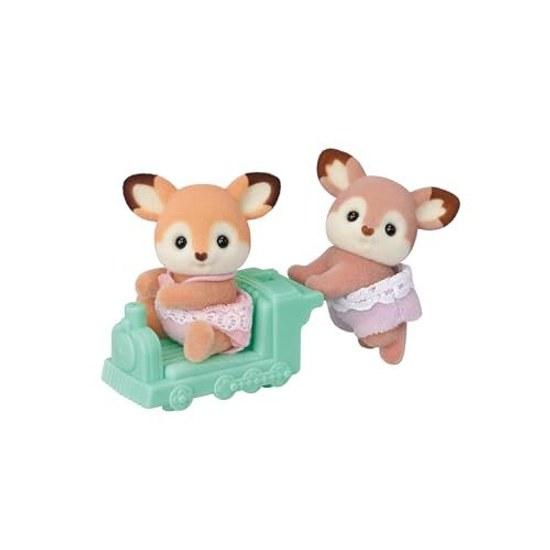 Sylvanian Families Doll Twin Fawns Sh-71 ST Mark Certified 3 Years Older Toy Dollhouse EPOCH