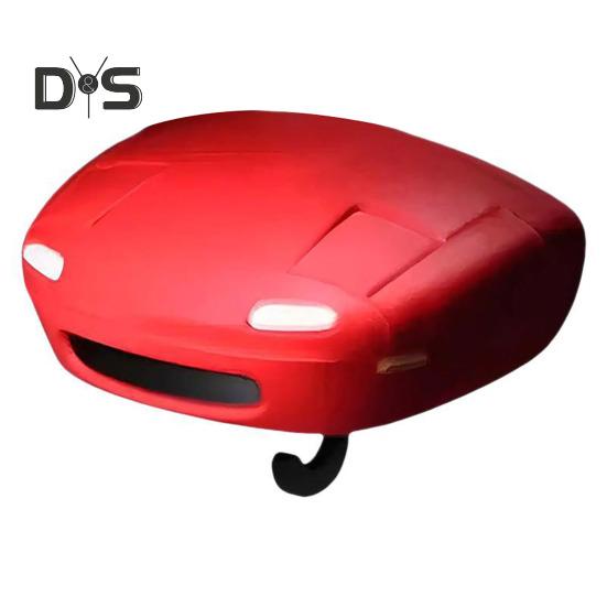 

Декоративный автомобильный крючок для ключей в форме фары, легко устанавливается на стену, винтажный автомобильный держатель для ключей, украшение для ключей красный