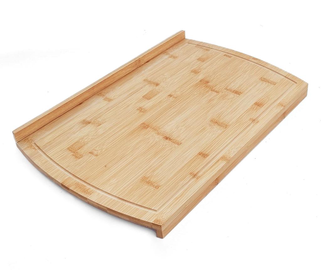 Stolnica bambusowa 58x38cm dwustronna z rantem KINGHOFF KH-1685