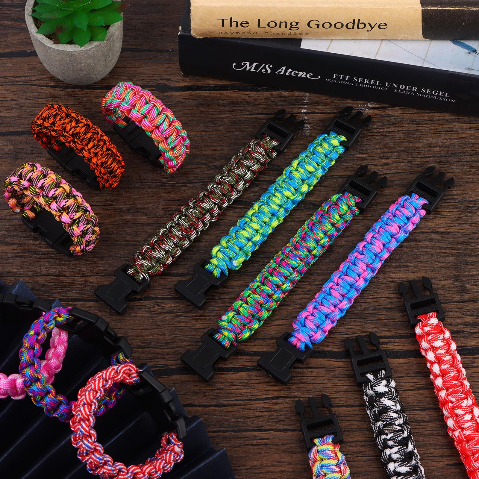 

Obangong 30 шт. маленькие камуфляжные тактические плетеные браслеты для экстренной помощи оптом