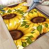 Sunflower Print Kitchen Mat Rug Set Doormat Carpet Non-Slip for Farmhouse Hallway Home Office Sink Laundry Room Floor Decor