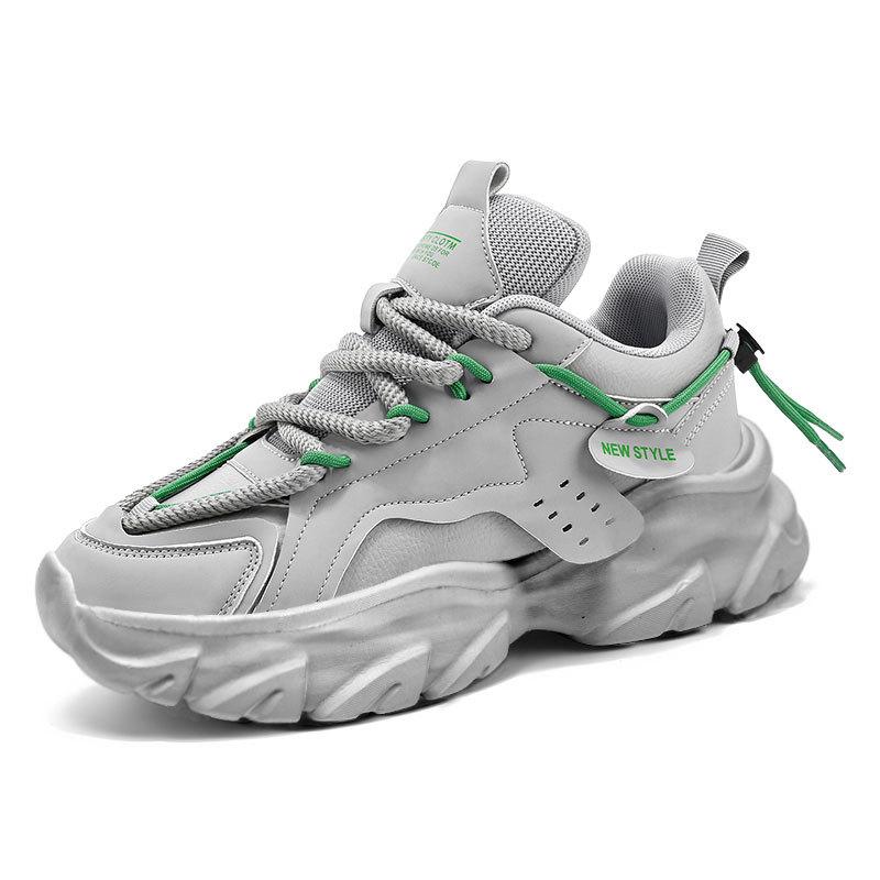 

Папины кроссовки 2025 новые четырехсезонные дышащие нескользящие износостойкие спортивные кроссовки с увеличением роста повседневная обувь кроссовки платформа мужская обувь 44