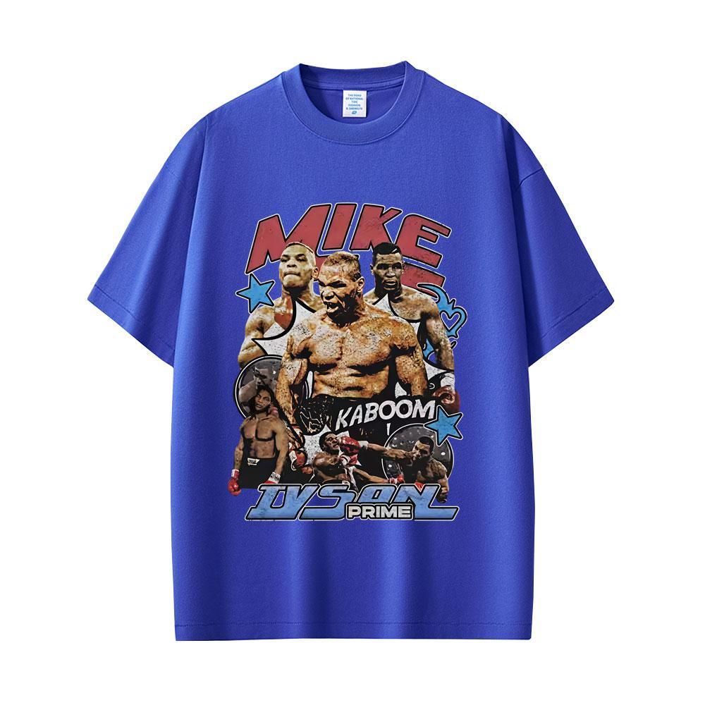 Mike Tyson Prime Merch T-Shirt Unisex Damen Vintage Hip Hop Gothic Rock T-Shirt Unisex Fitnessstudio Atmungsaktive Lässige Baumwoll-T-Shirts