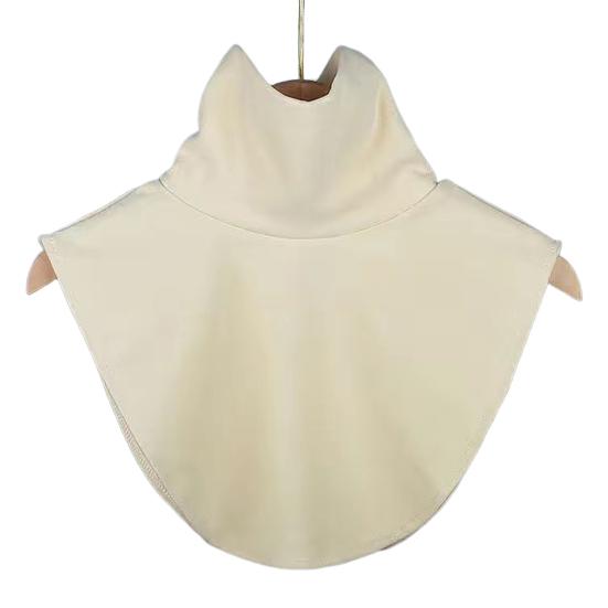 Women Fake Collar Solid Color Easy to Wash Comfortable False Collar Thickened Soft Scarf Collar Versatile Clothing Accessory