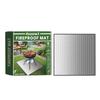 Outdoor barbecue fireproof mat Outdoor lawn terrace barbecue fireproof mat waterproof square protective mat