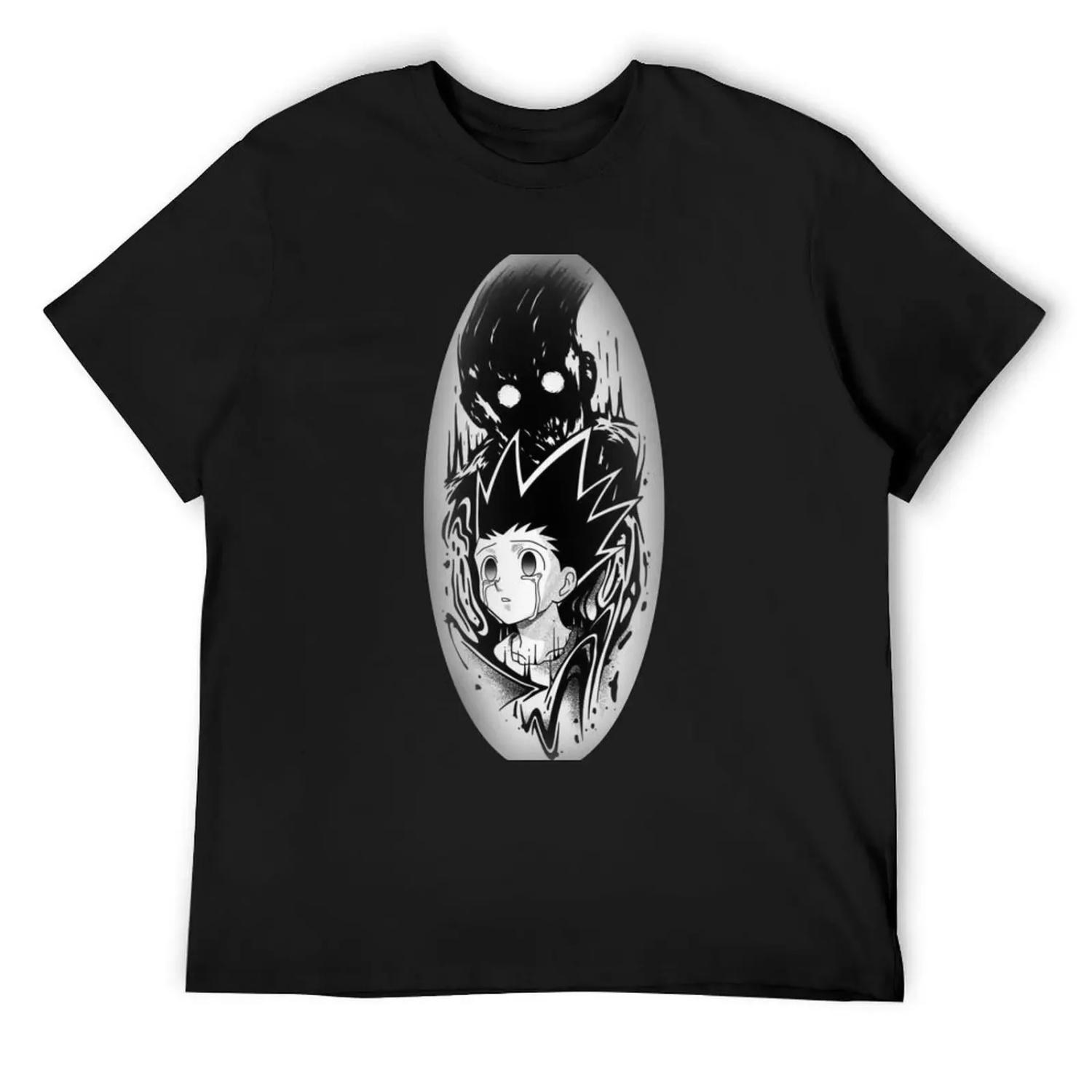 

Футболка с фан-артом момента ярости главного аниме-персонажа, аниме-футболки, графическая футболка, мужская дизайнерская футболка XXXXXL чёрный
