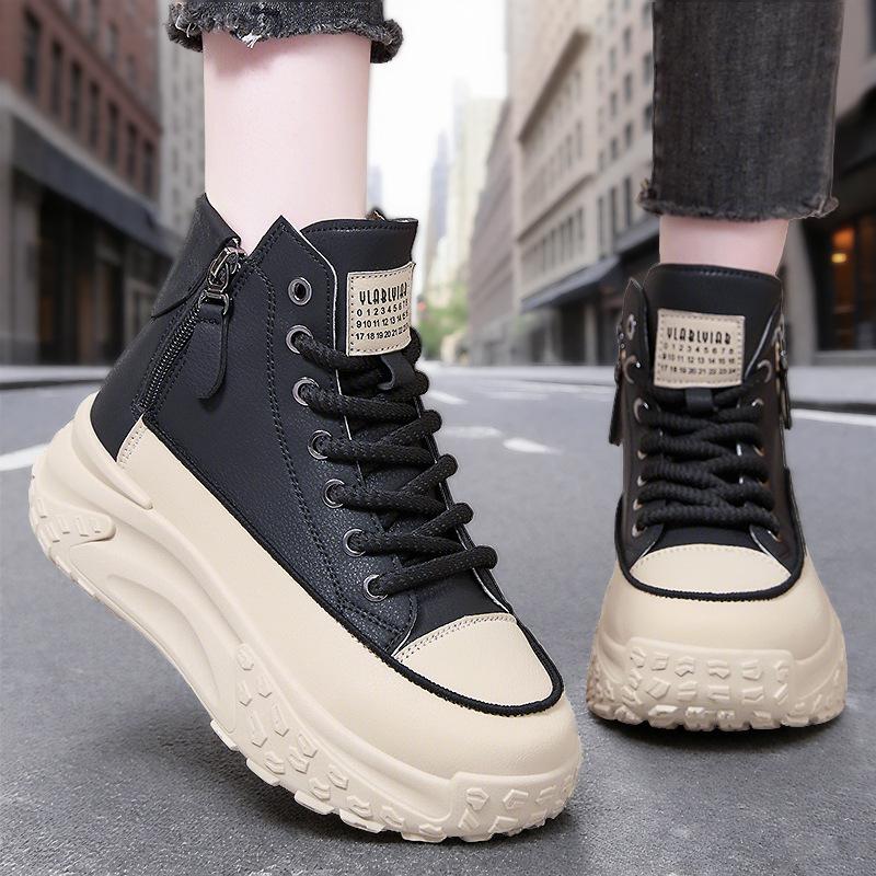 Dad FootPairs for Women BrandNew Style Versatile Mid-tube FootPairs DailyWear Thick Sole ActiveWear White FootPairs Soft Sole SoftFit Lady Singles