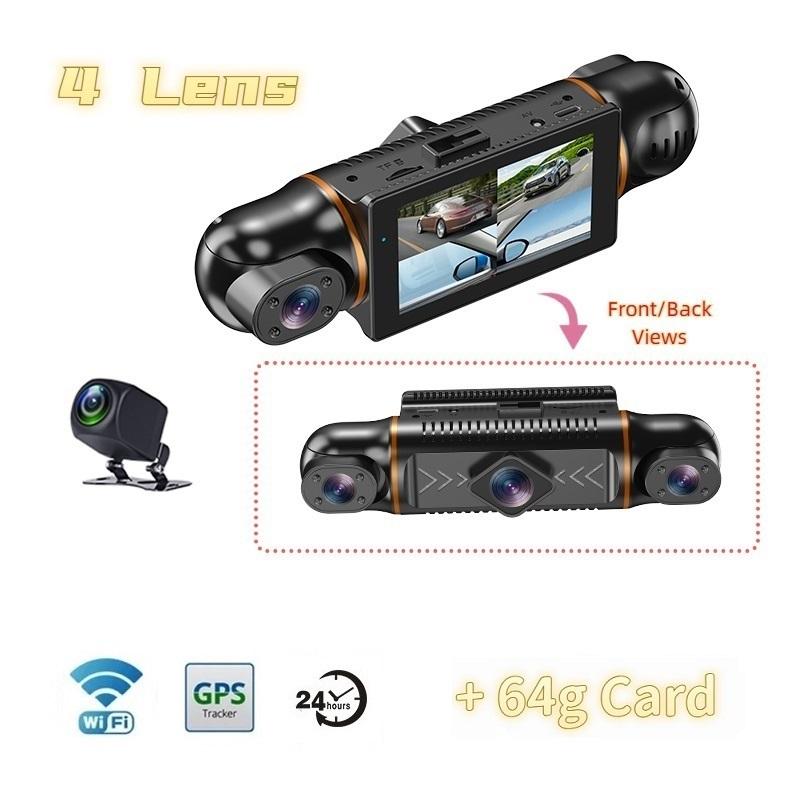 4-kanałowy rejestrator jazdy o wysokiej rozdzielczości 1080P z opcjonalną łącznością mobilną WIFI, pozycjonowaniem GPS, 24-godzinnym monitoringiem parkowania