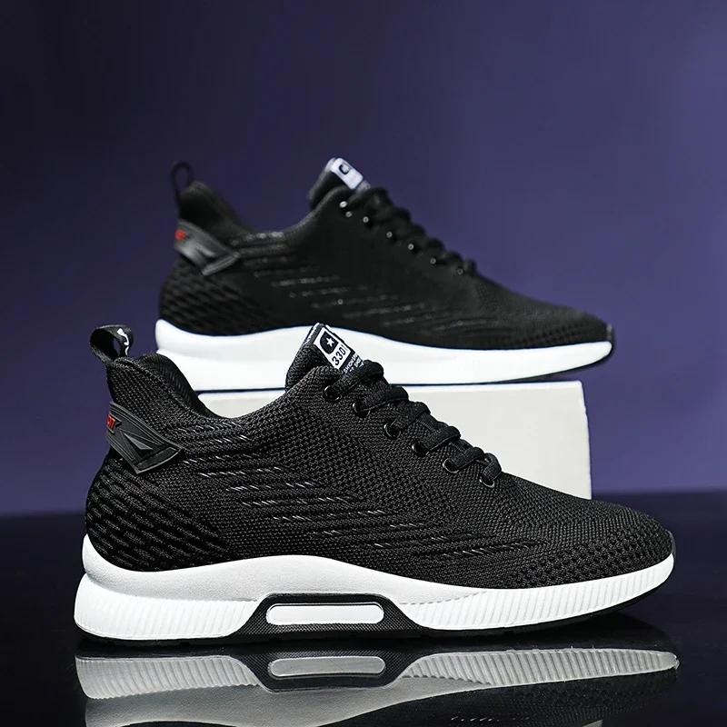 Mens Sneakers Fashion Comfortable Running Shoes Outdoor Classic Casual Shoes Men Mesh Sport Shoes Wear-Resistant Waling Sneakers