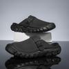 Summer Mens Casual Shoes Mesh Breathable Half Slippers Fashion Walking Sneakers Handmade Male Sandals Lightweight Non-slip Clogs