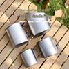 Portable Double-Walled Pure Titanium Mug with Lid: Foldable, Anti-Scald, Perfect for Travel, Camping & Tea