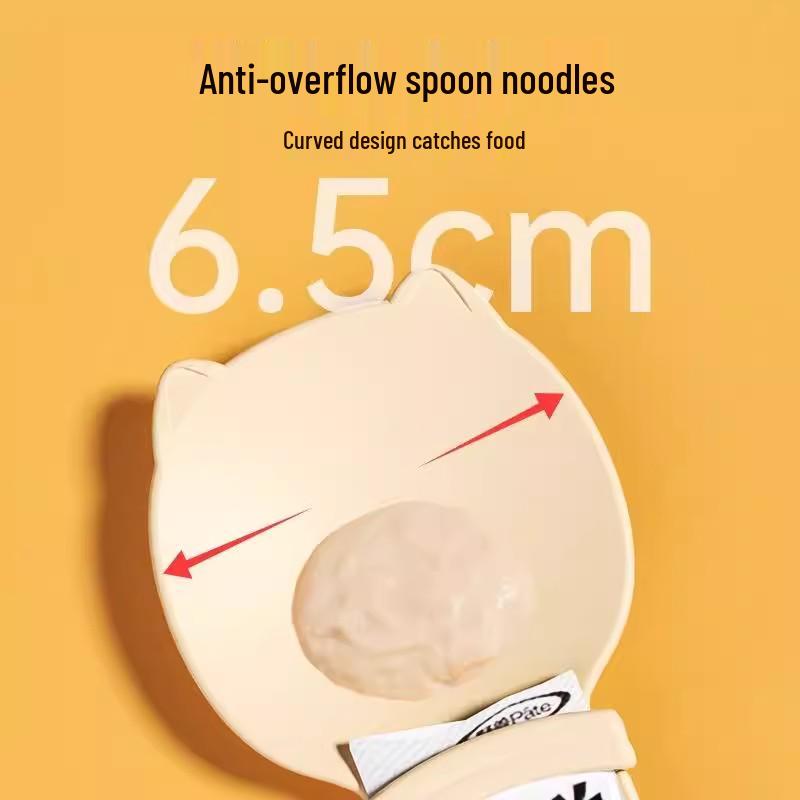 2-Piece Cat Food Squeezer & Spoon Feeder Set