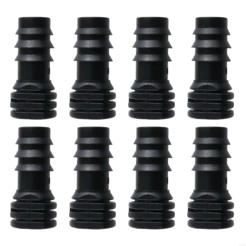 8Pcs Drip Irrigation Straight Fittings Barbed Locking Butt Joint Connectors 16mm Drip Tape Tubing Sprinkler Systems