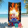 Customizable personalized beach towels Monkey D. Luffy themed designs.Suitable for the beach, yoga, sports;ideal as beach accessories