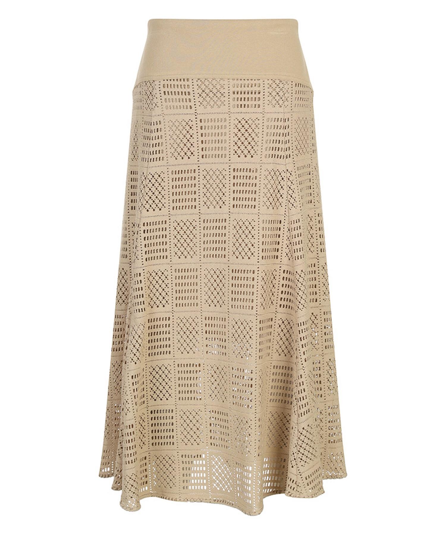 MAREMONTE Crochet Setup Skirt_M245Msk41S0 Ivory(Ivy)/66 beige