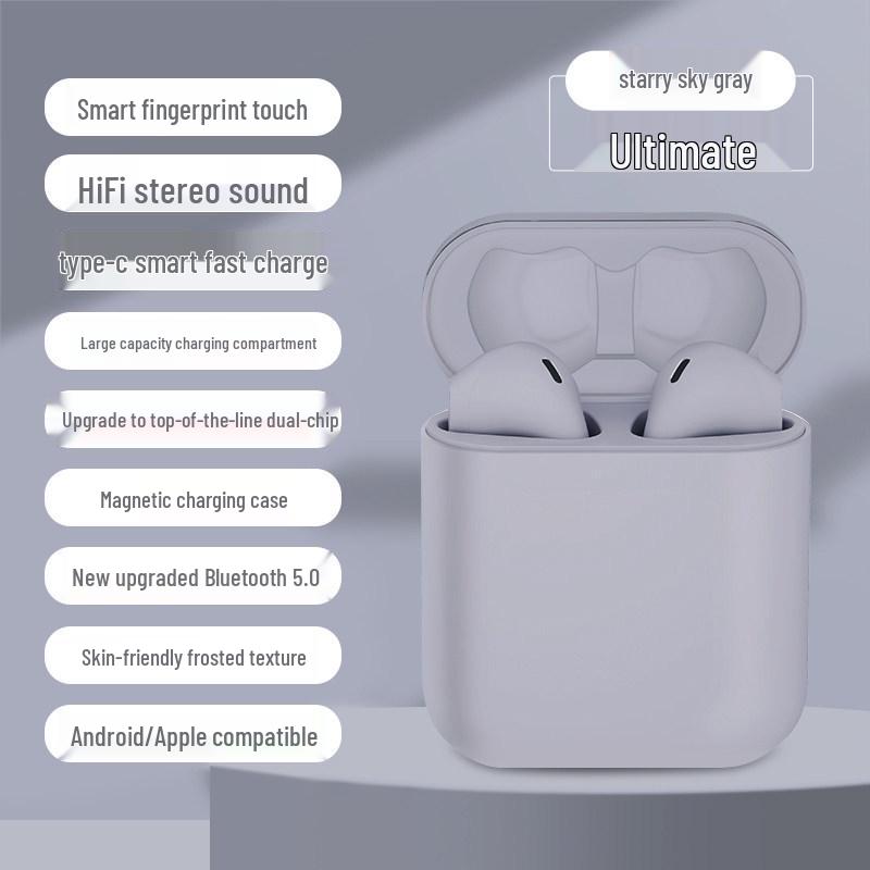 2026 True Wireless Noise-Cancelling Earphones: Long-Wearing, Pain-Free, Ideal for Running and Compatible with Apple & Android.