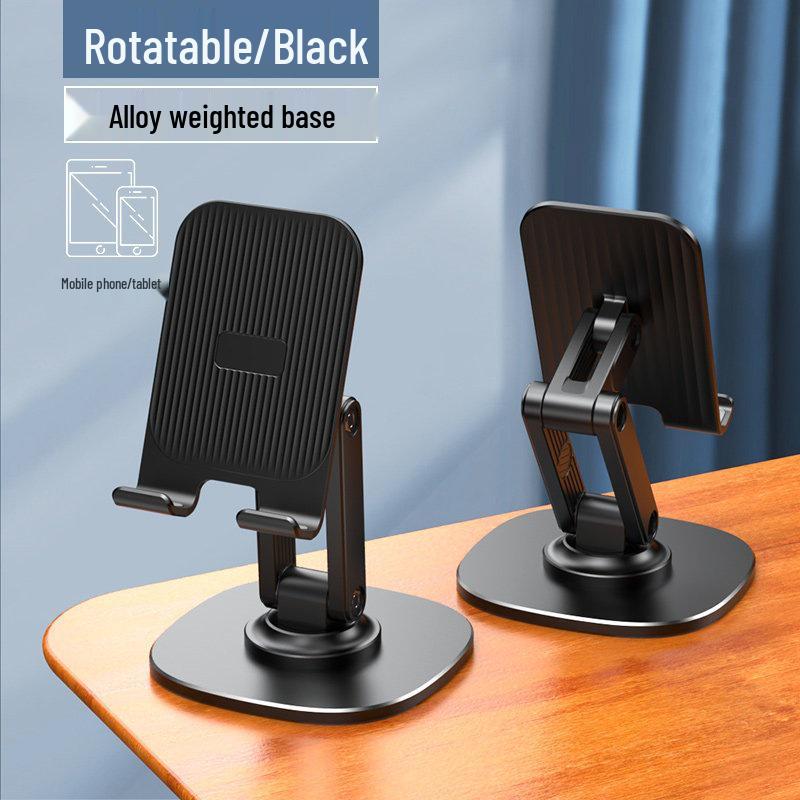 360° Rotating Metal Desktop Phone and Tablet Stand with Dual Axis Adjustment