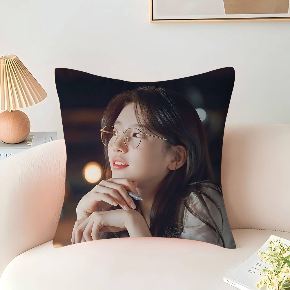 Actress B-Bae-Suzy Cushion Cover Inches Farmhouse Decor Home Throw Pillow Covers For Couch Decorations