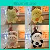Adorable Plush Smiling Face Animal Keychain For Couples And Friends