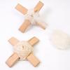 Crosses-Shaped Wooden Turkish Spindle Drop Spindle Crocheting Spinner Tool Sewing Accessories for Yarn Weaving Wool