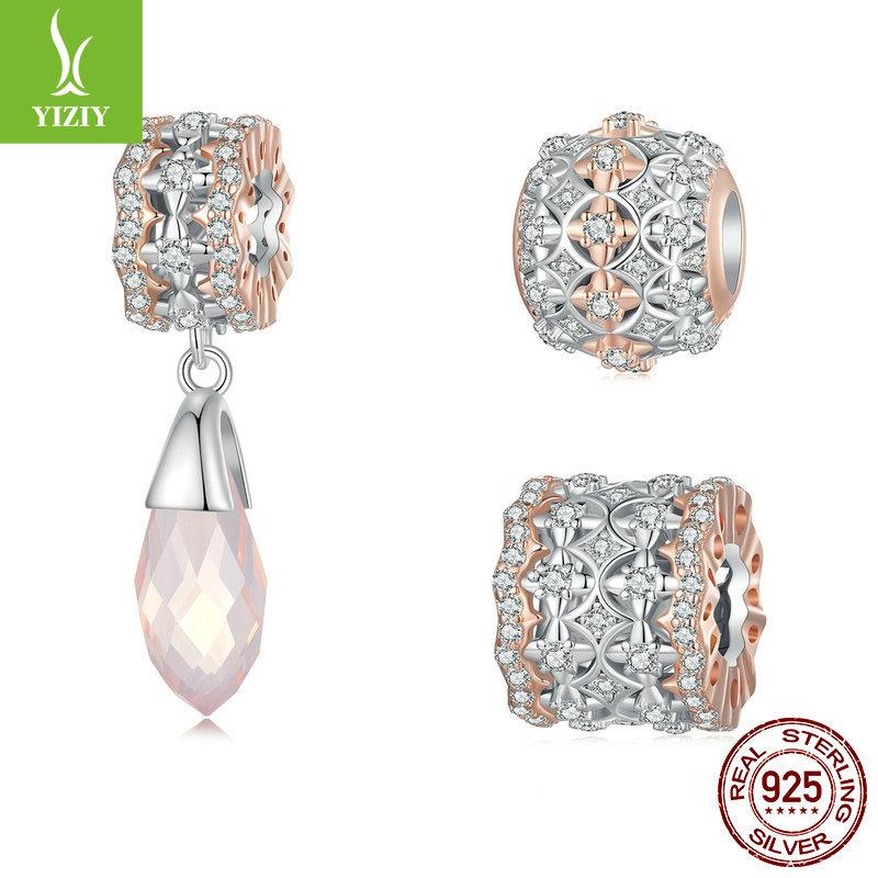 Exquisite Luxury Diy Bracelet Beaded, Accessories Court Style S925 Sterling Silver Bead Pendant