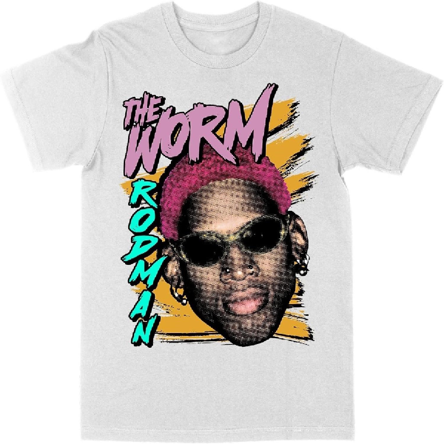 Philcos Dennis Rodman Strokes White T-Shirt S