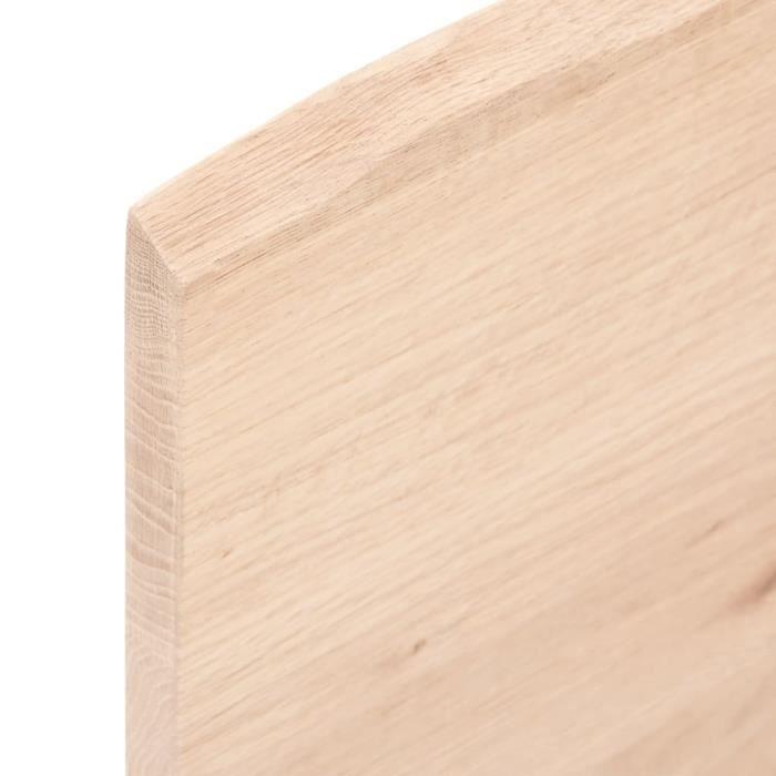 VidaXL Wall Shelf 80x20x2 Cm Solid Untreated Oak Wood 363539