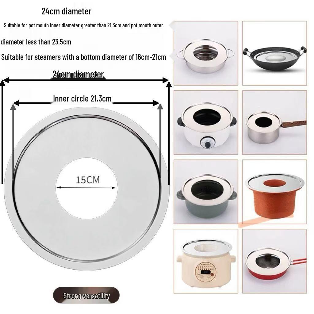 Bamboo Steamer Thickened Steaming Sheet for Wok, Milk Pot, Casserole, and Soup Pot