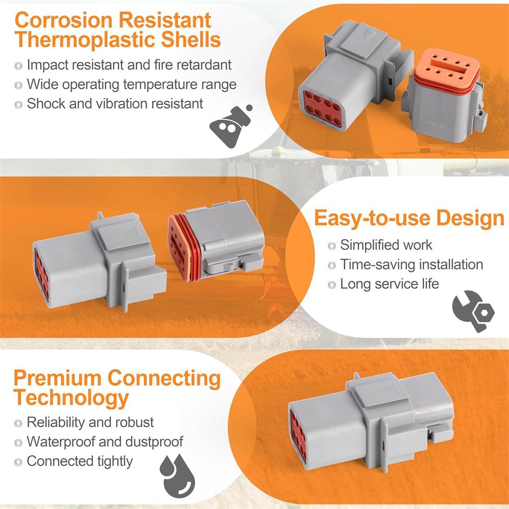 DT Connector Kit with Tool for Automotive Use