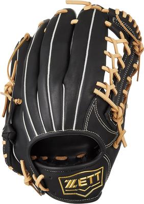 ZETT Fine Play Soft Baseball Black X Pastel BRGB35370Z All-Around Glove, Brown, Right-Handed Throw,