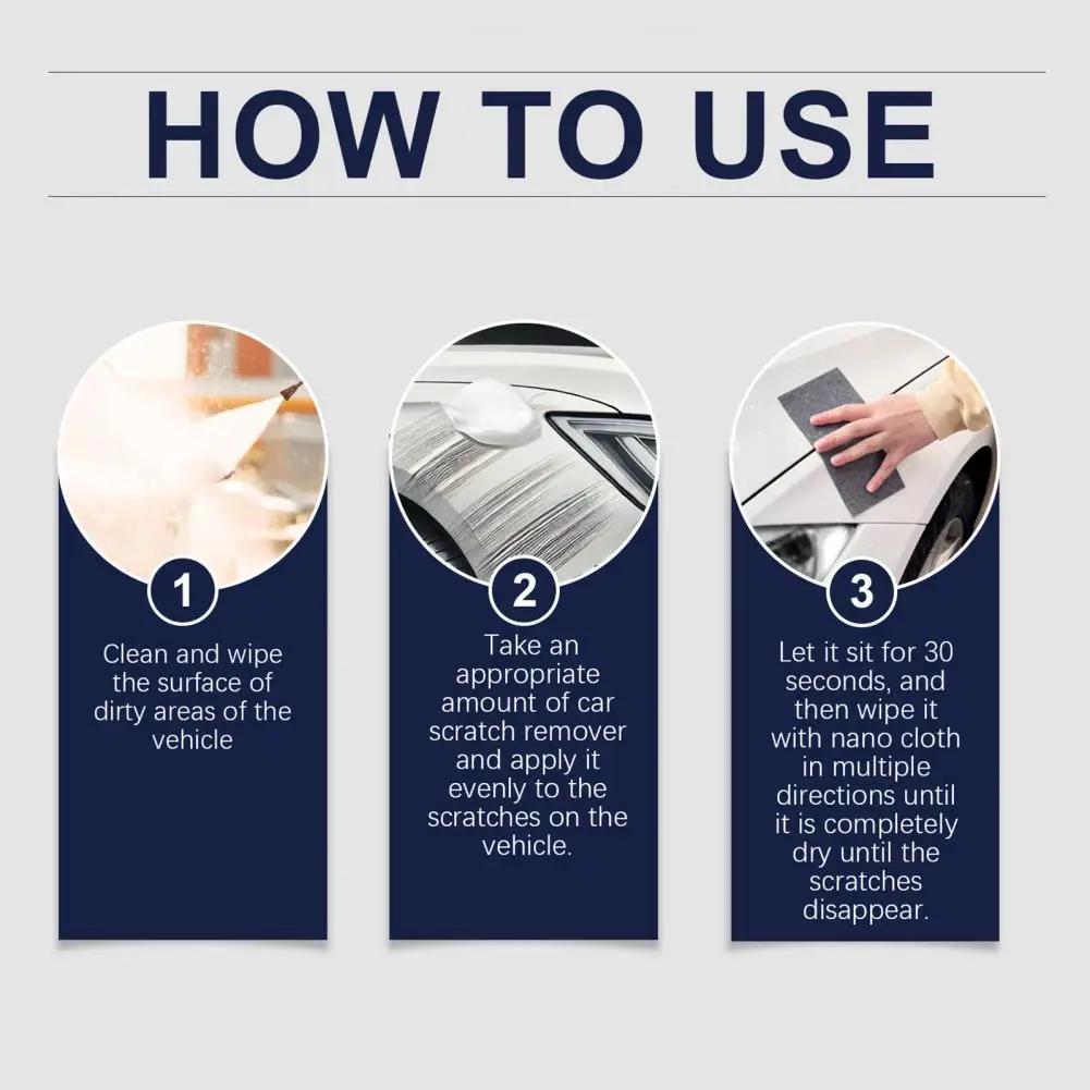 Nano Sparking Cloth Car Scratch Remover Car Scratch Repair Paste with Nano Sparking Cloth for Polishing Wax Paint Protection
