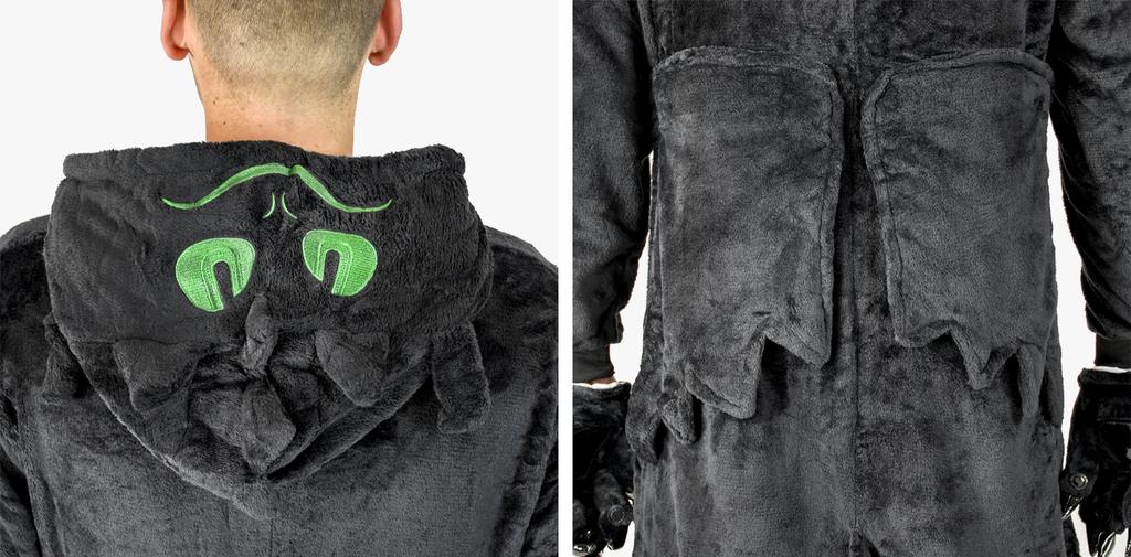 Kigurumi overal teplé pyžamo Night Fury Toothless pánský overal m S