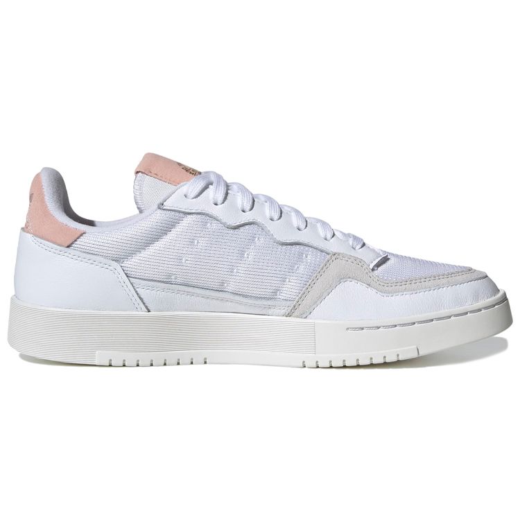 Adidas Originals Super Court Non-Slip Low-Top Sneakers Unisex Sneakers White Gray Pink EF5873