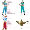 Vibrant Adult Aladdin Magic Lamp Princess Jasmine Halloween Costume For Parties
